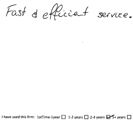 Customer review