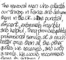 Customer review