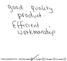 Customer review