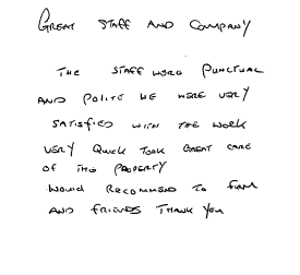 Customer review