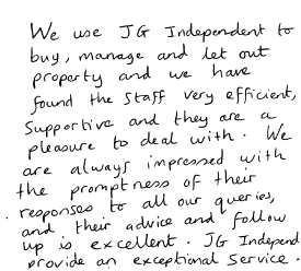 J G Independent Ltd - Lettings