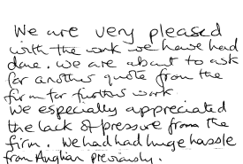 Customer review