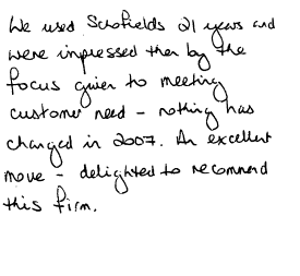 Customer review