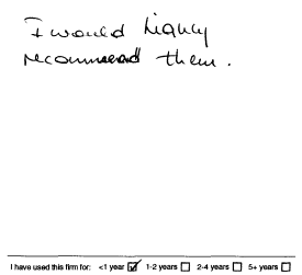 Customer review