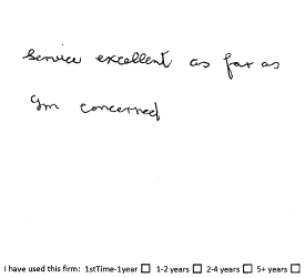 Customer review