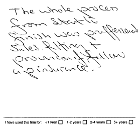 Customer review