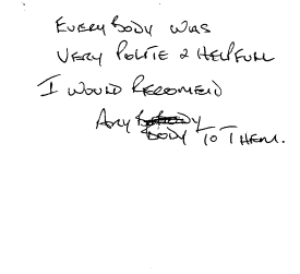 Customer review