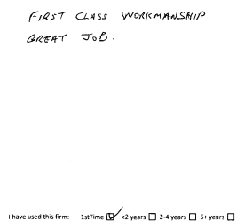 Customer review