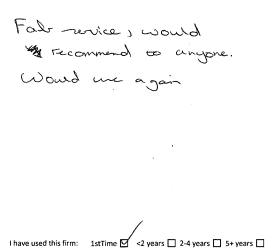 Customer review