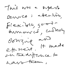 Customer review