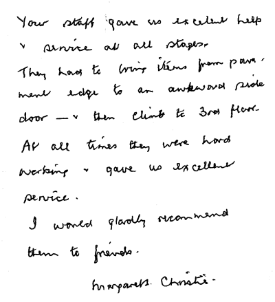 Customer review