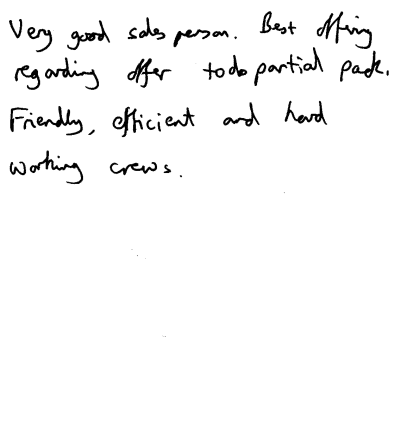 Customer review