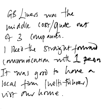 Customer review