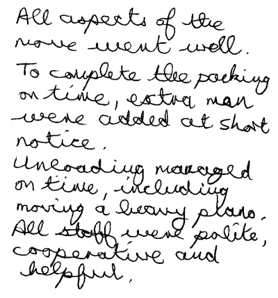 Customer review