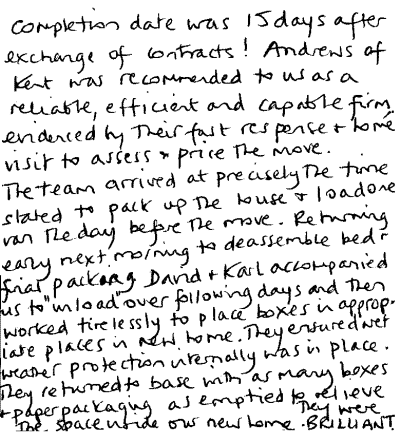Customer review
