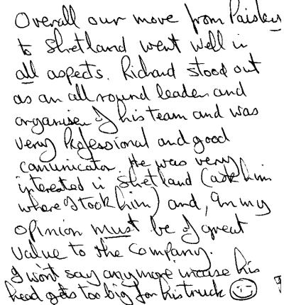 Customer review