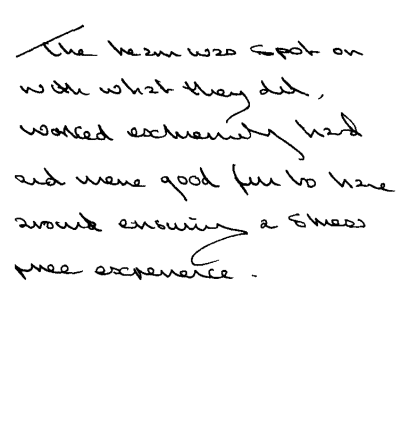 Customer review