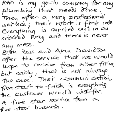 RAD Plumbing & Heating
