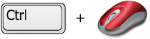 CTRL + Scroll